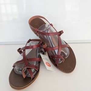 NWT Universal Thread Brown Lavinia Sandal Size 7.5